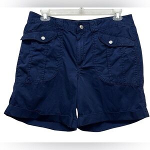 Lauren Ralph Lauren Navy Women's Cargo Shorts Sz 16 High Rise 7 inch inseam